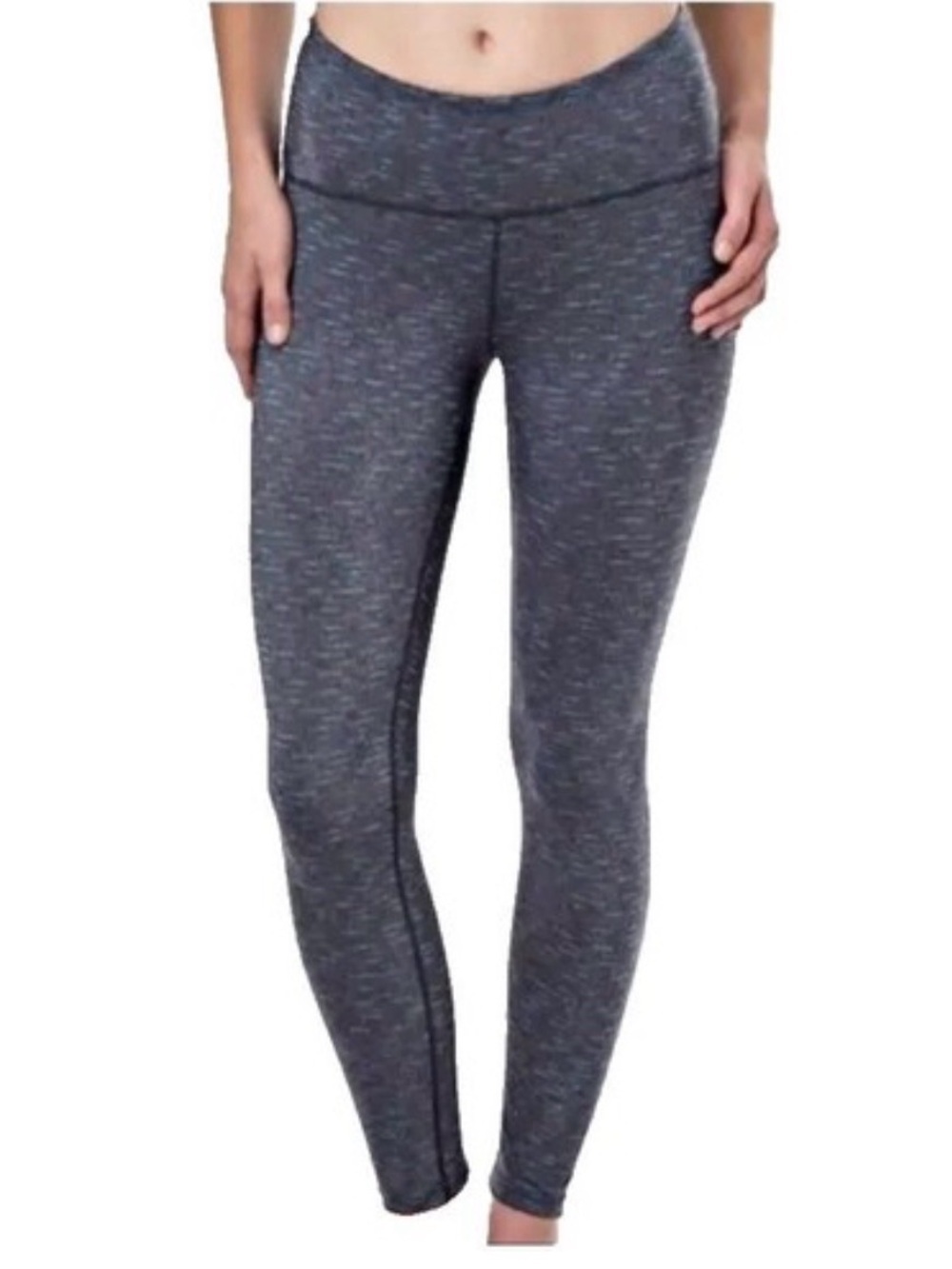 Tuff Athletics Gray Space-Dyed High-Waist Leggings